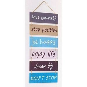 Motivational Rustic Farmhouse Wood Wall Hanging Decoration 30.7"x11.75"